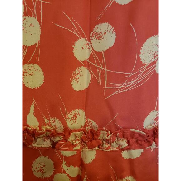 Boden Limited Edition Pink Silk Floral Rhinestone Ruffle Sheath Dress Womens 12 - Picture 10 of 15